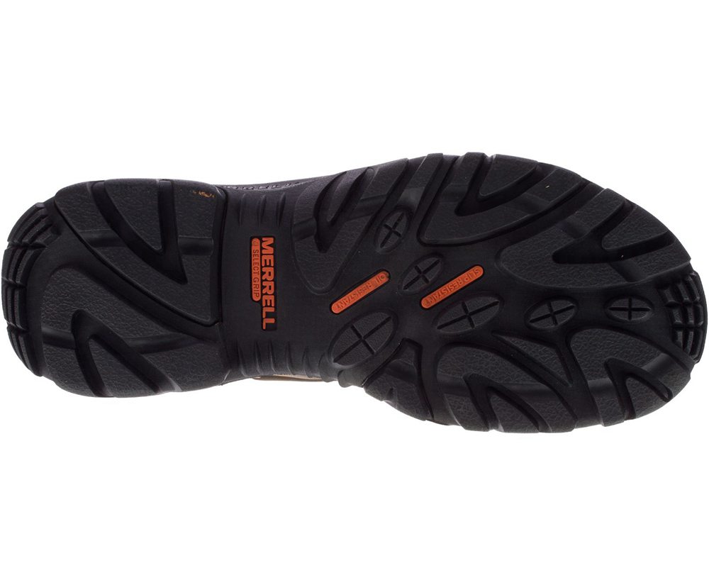 Merrell Vandrestøvler Herre - Strongfield Læder X 7\" Waterproof Comp Toe - Brune - XUT297546